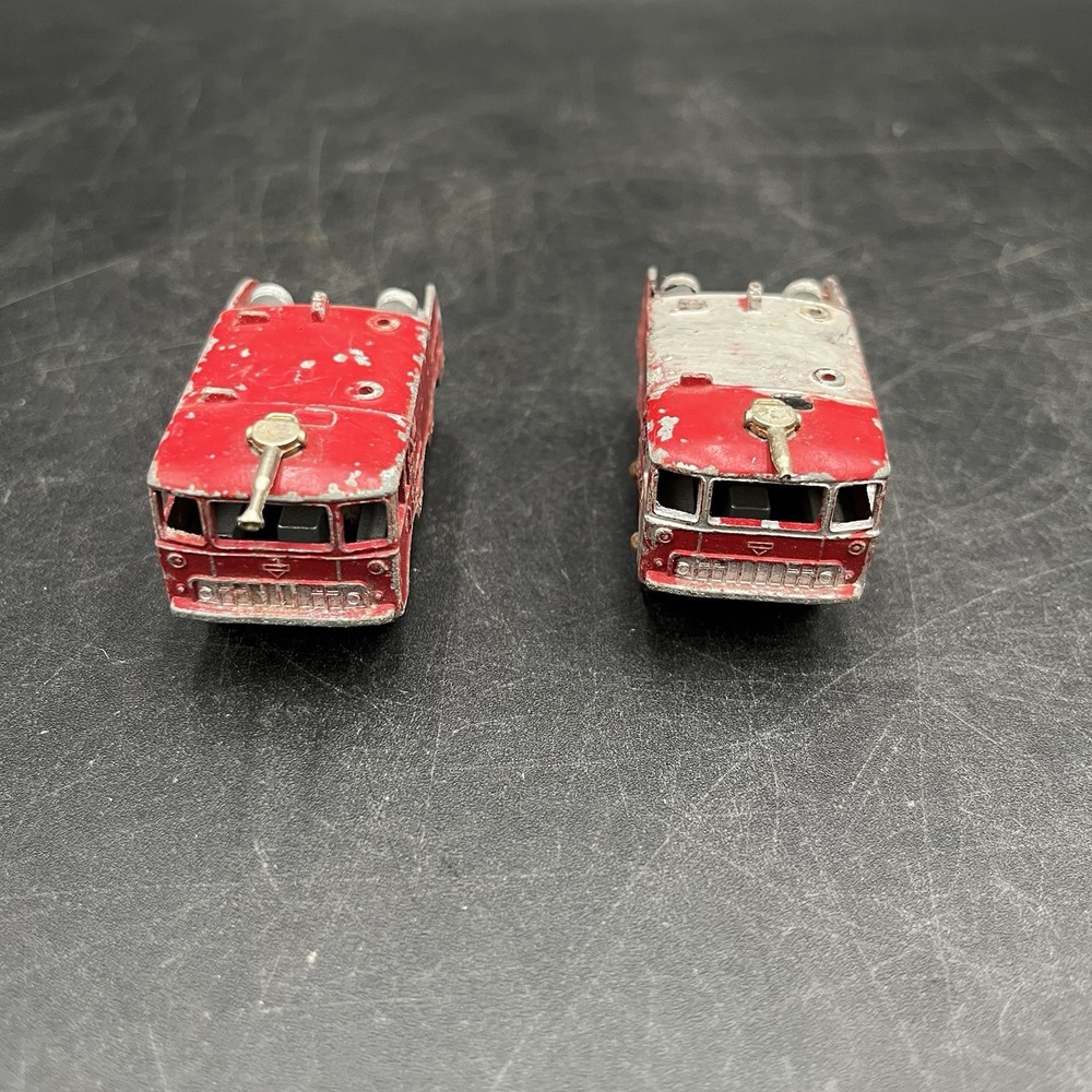 VTG 2 Lesney Matchbox #63 Airport Foamite Crash Tender Regular Wheel England